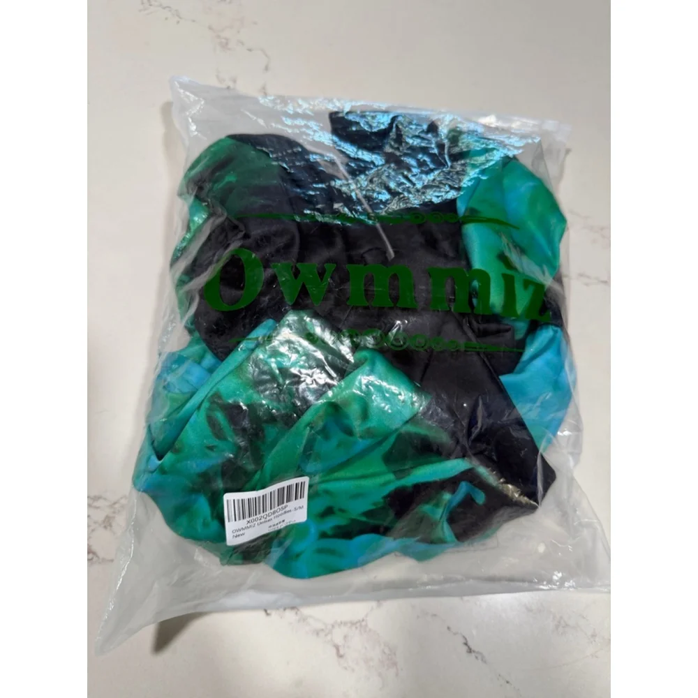 Men's OWMMIZ Black & Green Flame Skull Hoodie S - Picture 4 of 8